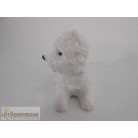 Fehér kiskutya figura 