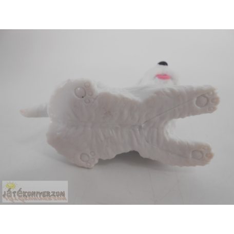 Fehér kiskutya figura 