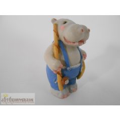 Víziló kerámia figura