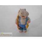 Víziló kerámia figura
