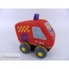 Puha tűzoltó játékautó babáknak