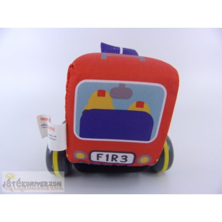 Puha tűzoltó játékautó babáknak