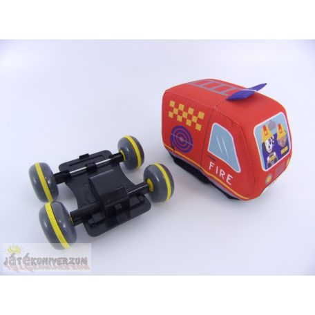Puha tűzoltó játékautó babáknak