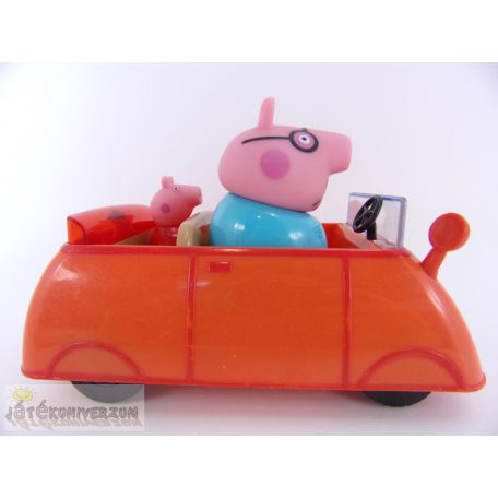 Peppa Pig malac elemes családi autó