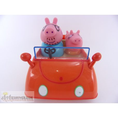 Peppa Pig malac elemes családi autó