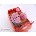 Peppa Pig malac elemes családi autó