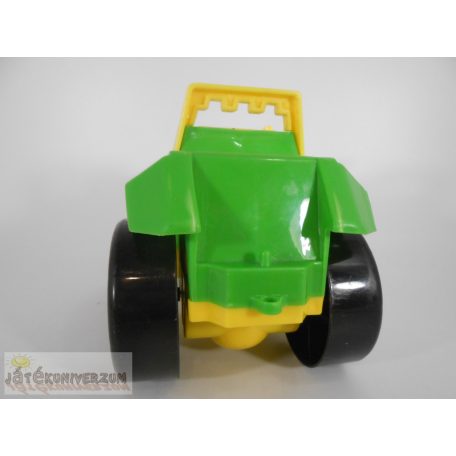 Zöld elemes traktor mezőgazdasági jármű játék autó