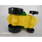 Zöld elemes traktor mezőgazdasági jármű játék autó