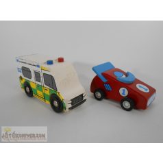 Fából készült játékautó csomag