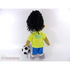Ronaldinho Gaucho futballista plüss játékbaba figura