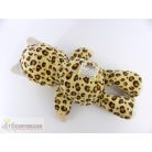 Párduc ruhás plüss játékbaba