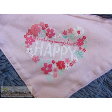 Rózsaszín virág mintás nyálkendő