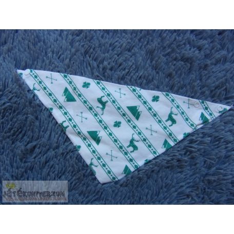 Zöld mintás nyálkendő