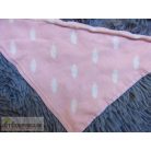 Rózsaszín falevél mintás nyálkendő