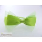 Zöld színű masnis fejpánt fejdísz