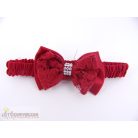 Piros masnis fejpánt fejdísz babáknak kisgyerekeknek