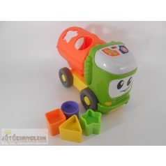   Fisher Price Sort & Spill Learning Truck betonkeverő autó formaillesztő játék
