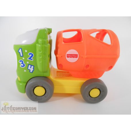 Fisher Price Sort & Spill Learning Truck betonkeverő autó formaillesztő játék