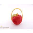 Alma alakú táska szerű kiegészítő Barbie tipusú játékbabáknak