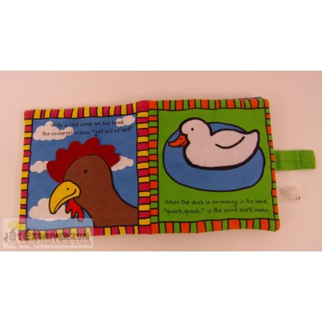 Állatos textil babakönyv