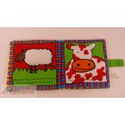 Állatos textil babakönyv