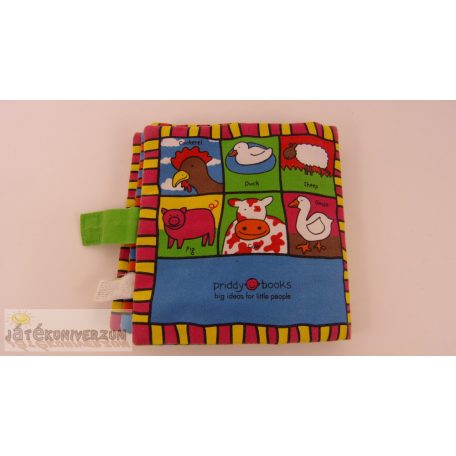 Állatos textil babakönyv