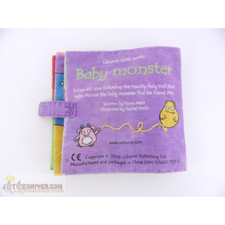 Baby monster textil babakönyv
