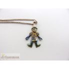 Bohóc medálos bizsu nyaklánc