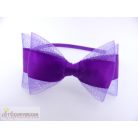 Lila színű masnis fejpánt fejdísz