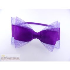 Lila színű masnis fejpánt fejdísz