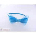 Kék színű masnis fejpánt fejdísz