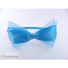 Kék színű masnis fejpánt fejdísz