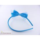 Kék színű masnis fejpánt fejdísz