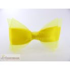 Sárga színű masnis fejpánt fejdísz