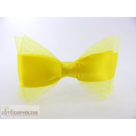 Sárga színű masnis fejpánt fejdísz