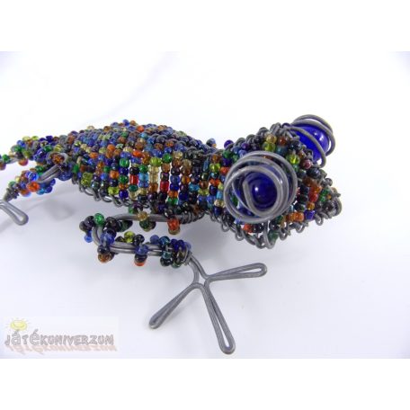 Gyöngyös gekkó figura