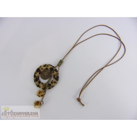 Leopárd mintás nyaklánc
