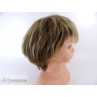 Szintetikus melírozott szőke barna paróka