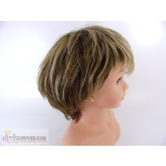 Szintetikus melírozott szőke barna paróka