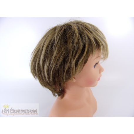 Szintetikus melírozott szőke barna paróka