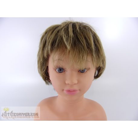 Szintetikus melírozott szőke barna paróka