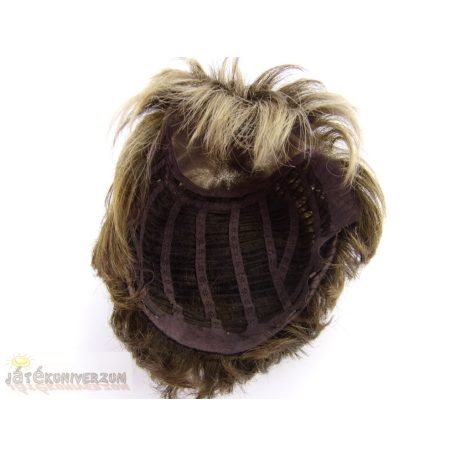 Szintetikus melírozott szőke barna paróka