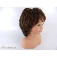 Szintetikus barna paróka