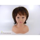 Szintetikus barna paróka