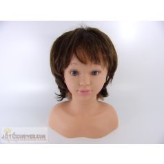 Szintetikus barna paróka