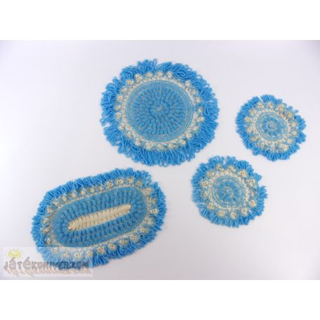 Gyöngyből horgolt terítő csomag