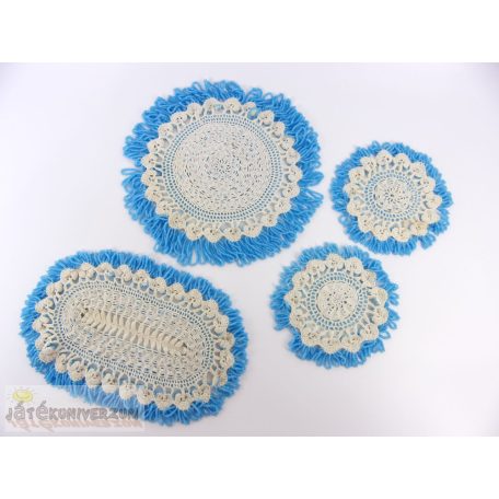 Gyöngyből horgolt terítő csomag