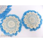 Gyöngyből horgolt terítő csomag