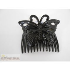 Mélissa fekete pillangó alakú hajfésű csat