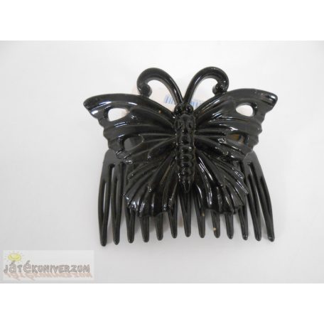 Mélissa fekete pillangó alakú hajfésű csat